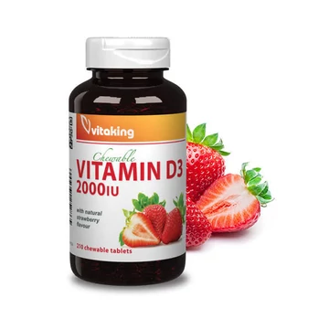 Vitaking D3-vitamin 2000NE Rágótabletta 210 db