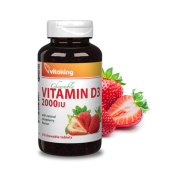 Vitaking D3-vitamin 2000NE Rágótabletta 210 db
