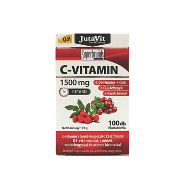 Jutavit C-1500 mg Retard + D3 + Cink 100 Tabletta