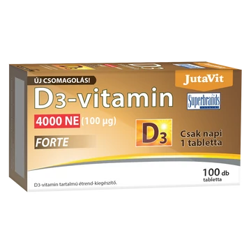 Jutavit D3 Vitamin 4000 NE Forte 100 Tabletta