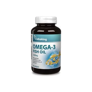 Vitaking Omega-3 Fish Oil 1200 mg Halolaj Kapszula