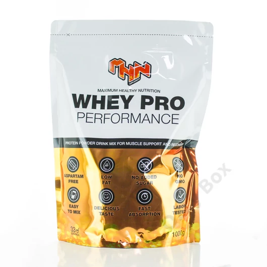 MHN Supplements 100% Whey Pro Performance 1000 g Fehérjepor