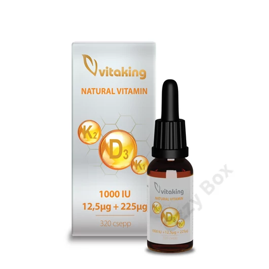 Vitaking D3+K2+K1 Vitamin Csepp 10ml