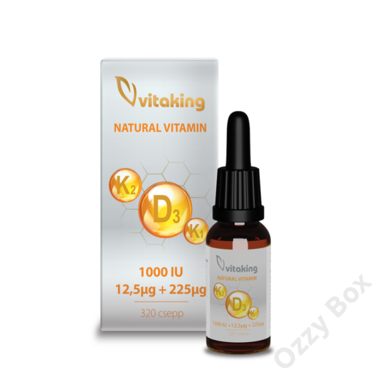 Vitaking D3+K2+K1 Vitamin Csepp 10ml
