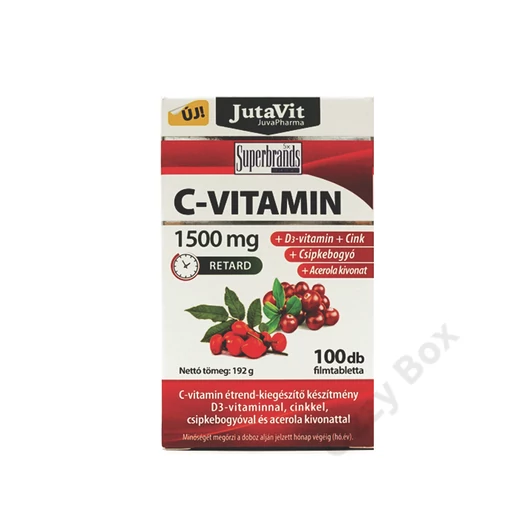 Jutavit C-1500 mg Retard + D3 + Cink 100 Tabletta