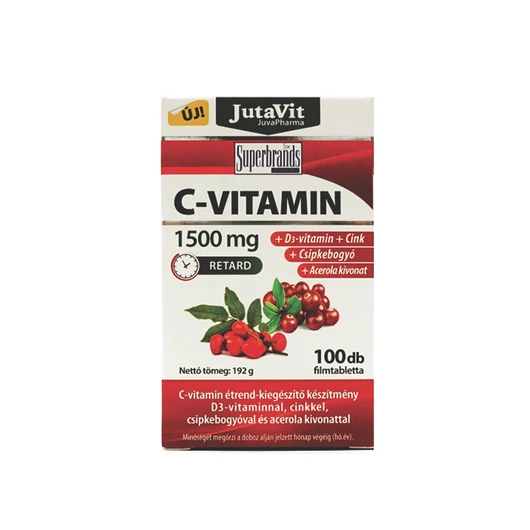 Jutavit C-1500 mg Retard + D3 + Cink 100 Tabletta