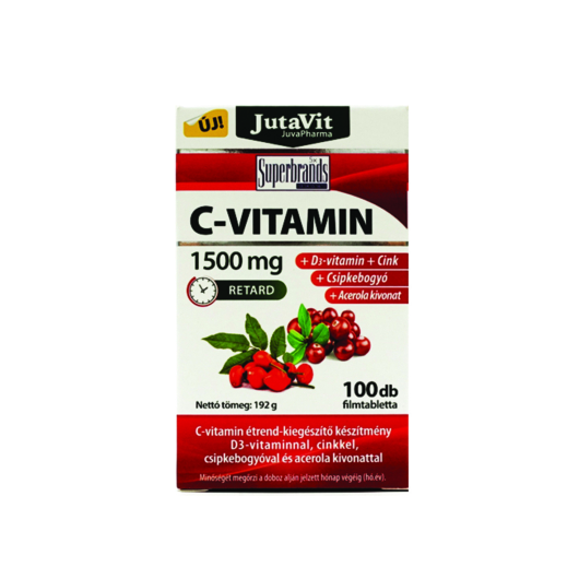 Jutavit C-1500 mg Retard + D3 + Cink 100 Tabletta
