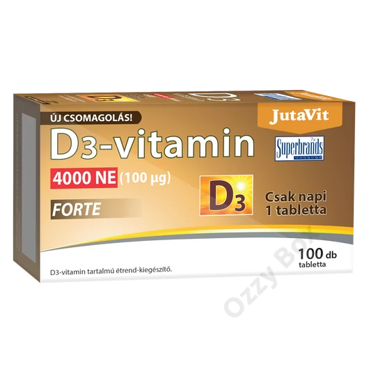 Jutavit D3 Vitamin 4000 NE Forte 100 Tabletta