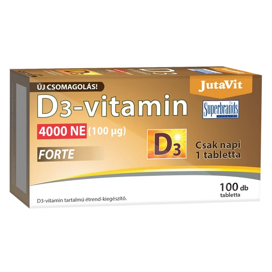 Jutavit D3 Vitamin 4000 NE Forte 100 Tabletta