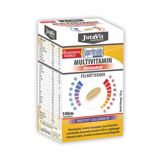 Jutavit Multivitamin Immuner Felnőtteknek 100 Tabletta
