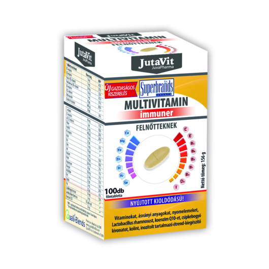 Jutavit Multivitamin Immuner Felnőtteknek 100 Tabletta