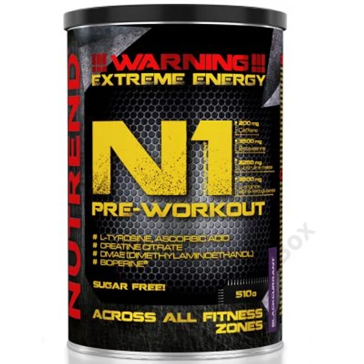 Nutrend N1 Pre Workout 510 g Teljesítményfokozó