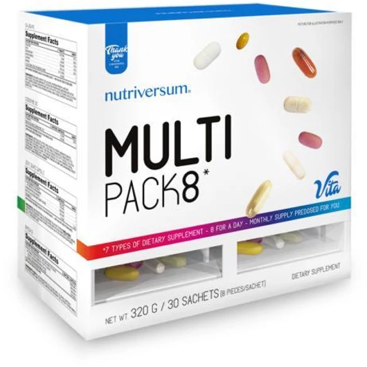 Nutriversum Multi Pack 8 Multivitamin 30 Csomag