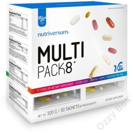 Nutriversum Multi Pack 8 Multivitamin 30 Csomag