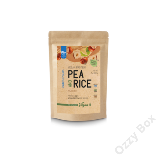 Nutriversum Pea &amp; Rice Vegan Protein 500 g Vegán Fehérjepor