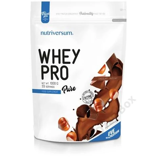 Nutriversum Whey Pro Pure Protein 1000 g Fehérjepor