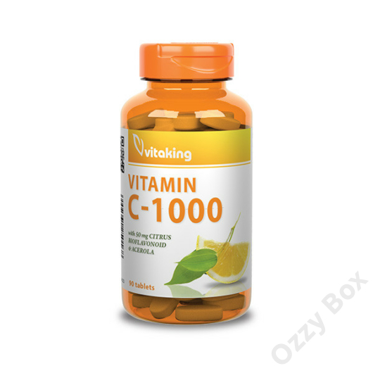 Vitaking C-Vitamin 1000 mg + Bioflavonoid 90 Tabletta