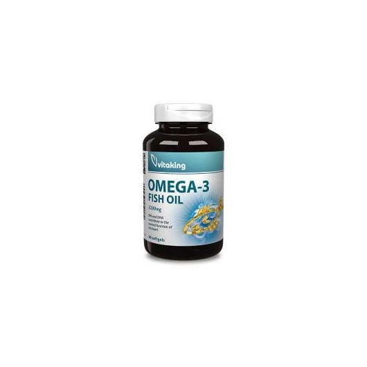 Vitaking Omega-3 Fish Oil 1200 mg Halolaj Kapszula